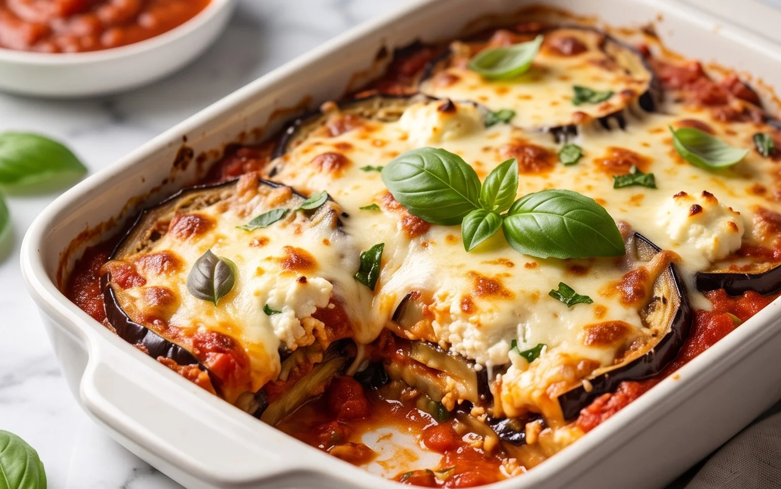 Gratin d&rsquo;Aubergines à la Ricotta Réconfortant